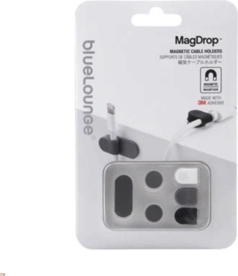 Bluelounge BLUCMD-AST Mágneses és öntapadós kábeltartó (6db/csomag) Bluelounge BLUCMD-AST Mágneses és öntapadós kábeltartó (6db/csomag)