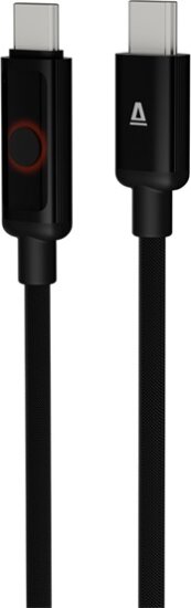 AVAX CB653 Pulsey USB-C Apa USB-C Apa Fonott Gyorstöltő Kábel 60W 0,5m - Fekete