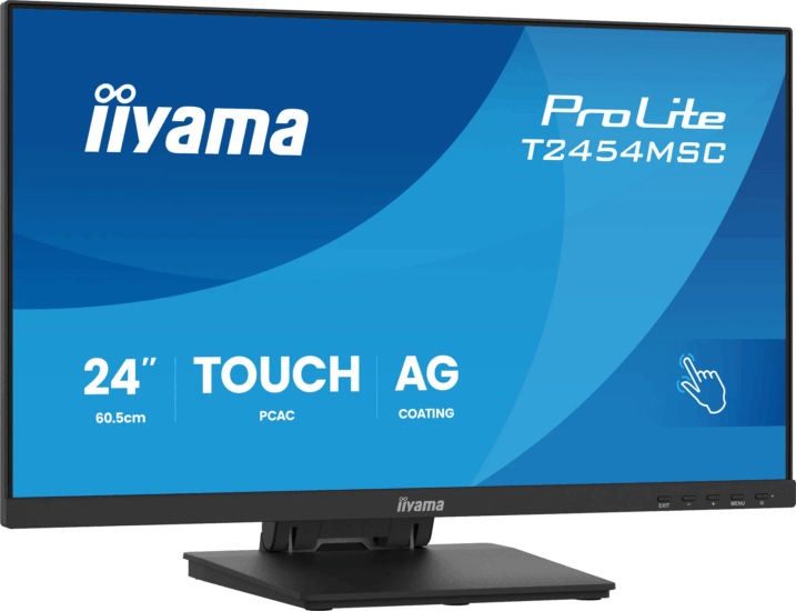 iiyama 23.8" T2454MSC-B3AG ProLite 16:9 FullHD IPS LED Monitor - Fekete