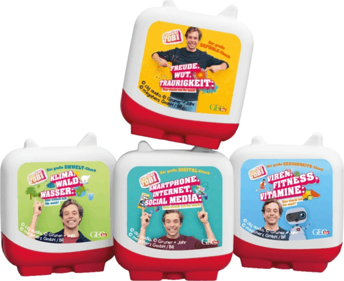 Tonies Clever Checker Tobi 4 darabos Hangoskönyv figura - Német