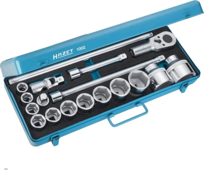 Hazet 1002 Dugókulcs készlet (18db/csomag) Hazet 1002 Dugókulcs készlet (18db/csomag)