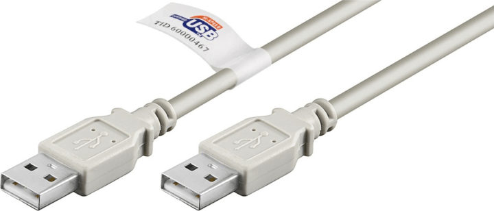 Goobay 50796 USB 2.0 Apa - USB 2.0 Apa Adatkábel 2m - Szürke