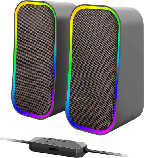 Speedlink Token RGB Gaming Stereo Hangszóró 12 W 2db - Fekete Speedlink Token RGB Gaming Stereo Hangszóró 12 W 2db - Fekete