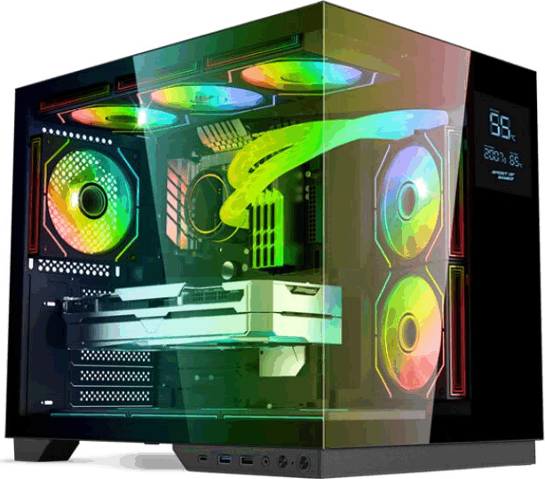 Spirit of Gamer Viper CRX ARGB Midi Torony Számítógépház - Fekete