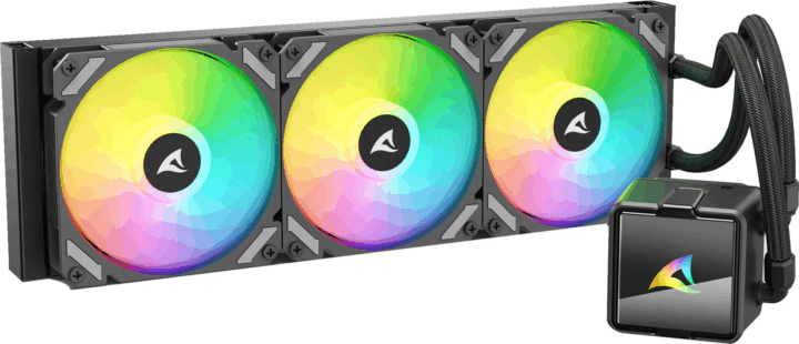 Sharkoon S60 ARGB 360mm ARGB All In One Univerzális CPU Vízhűtés - Fekete