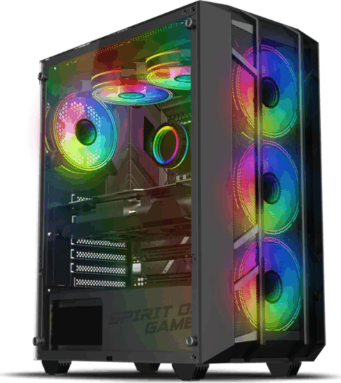 Spirit of Gamer Rebel NX Midi Torony Számítógépház - Fekete Spirit of Gamer Rebel NX Midi Torony Számítógépház - Fekete