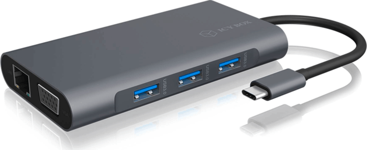 ICY BOX IB-DK4040a-CPD Univerzális 10in1 USB-C Laptop Dokkoló Állomás 100 Watt