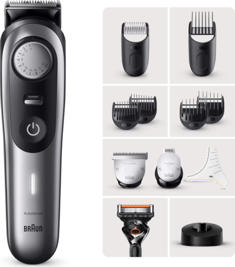 Braun BT9440 Series 9 Vezeték nélküli Akkus Haj- és szakállnyíró - Fekete / Szürke