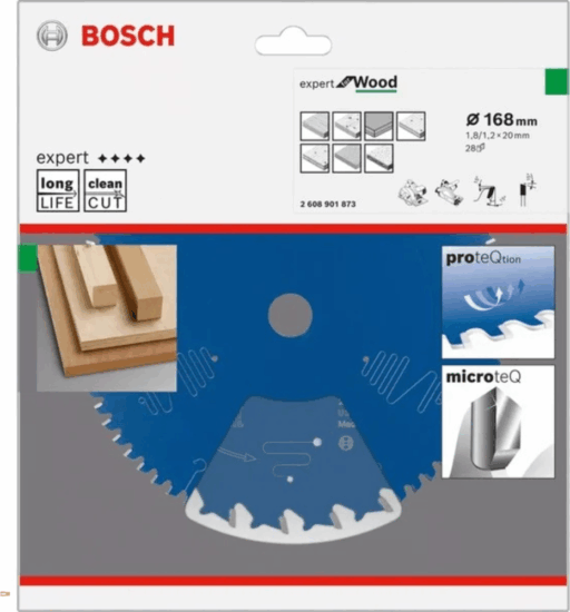 Bosch Fa Körfűrészlap Ø 168mm x 20mm, 1,2mm, 28 fog