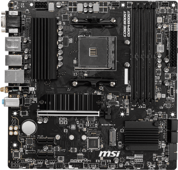 MSI B550M PRO-VDH WIFI DDR4 AMD AM4 MicroATX Alaplap