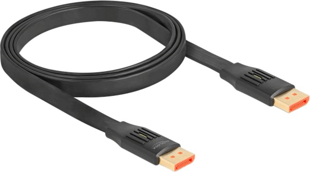 Delock 81005 DisplayPort 1.4 Apa - DisplayPort 1.4 Apa 8K 60Hz Szalagkábel 1m - Fekete