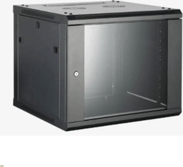Hikvision 19" Fali rack szekrény 9U 600x450mm - Fekete Hikvision 19" Fali rack szekrény 9U 600x450mm - Fekete