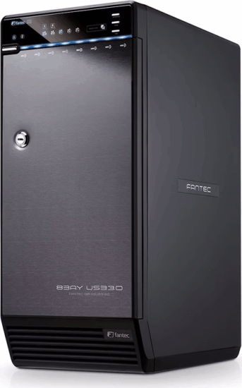 FANTEC QB-X8US3-6G 8x 3,5" USB 3.0 Külső HDD ház - Fekete