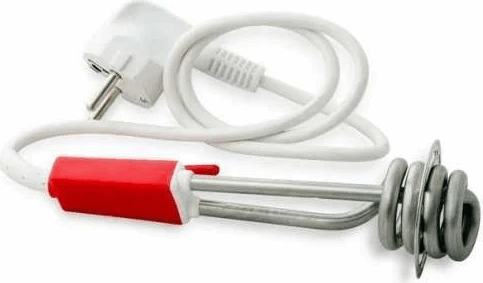 Aspico Ghidini 102014 Hordozható Merülő Vízforraló Színes tartóban 350W - Inox / Piros