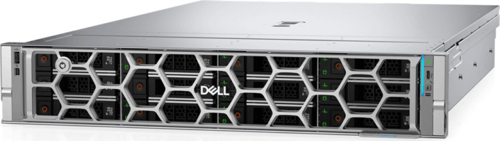 Dell ISG PE R570 Rack Szerver (Intel Xeon 6507P / 32GB / 960GB SSD / 2x1100W)