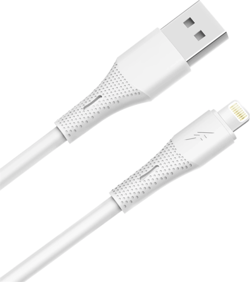 AVAX CB3304 USB-A Apa - Lightning Szilikon Adat és Töltőkábel 1.5m - Fehér AVAX CB3304 USB-A Apa - Lightning Szilikon Adat és Töltőkábel 1.5m - Fehér