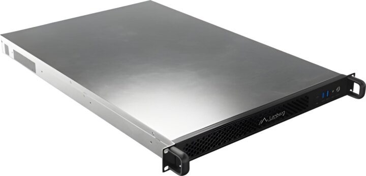 Lanberg E-ATX 650/12 19" 1U Rack Szerver Ház (65 x 43 x 4,45 cm) - Ezüst/Fekete