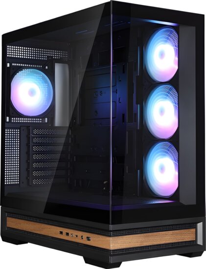 Zalman P40 NAMU ARGB Midi Torony Számítógépház + 4db 120mm ventilátor - Fekete
