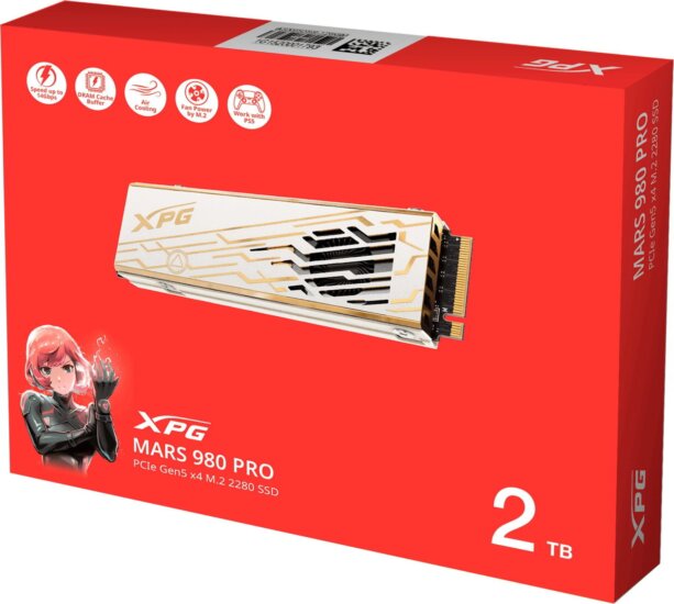 ADATA 2TB XPG MARS 980 PRO PCIe 5.0 M.2 SSD