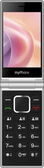 myPhone Tango 2 LTE 48/128MB 4G Dual SIM Kihajtható Mobiltelefon - Fekete