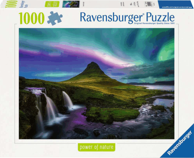 Ravensburger A Természet Ereje - Északi Fény Kirkjufell Felett 1000 Darabos Puzzle