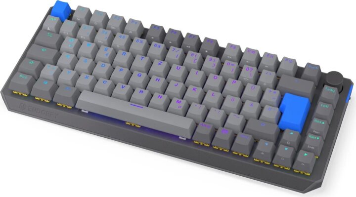 ENDORFY Thock V2 75% Wireless Gaming RGB Billentyűzet DE - Szürke/Kék
