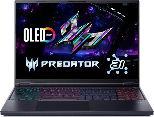 Acer Predator Helios Neo PHN16S-71-97JW Laptop Fekete (16" / Intel Core Ultra 9-275HX / 16GB / 1TB SSD / Nvidia GeForce RTX 5070Ti / Win 11 Home)