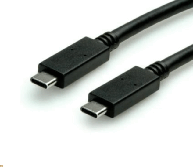 S-3520 USB-C Apa - USB-C Apa 3.2 Adat és Töltőkábel 0,5m - Fekete