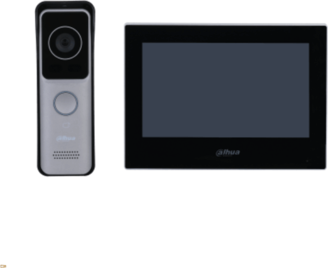 Dahua KTW02 Okos IP videó kaputelefon szett - Fekete/Szürke