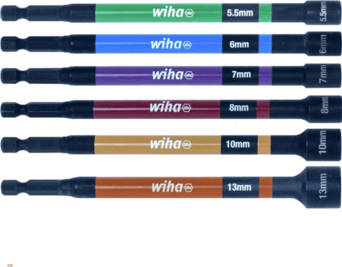 Wiha 47035 Mágneses dugókulcskészlet 1/4" (6db/csomag) Wiha 47035 Mágneses dugókulcskészlet 1/4" (6db/csomag)