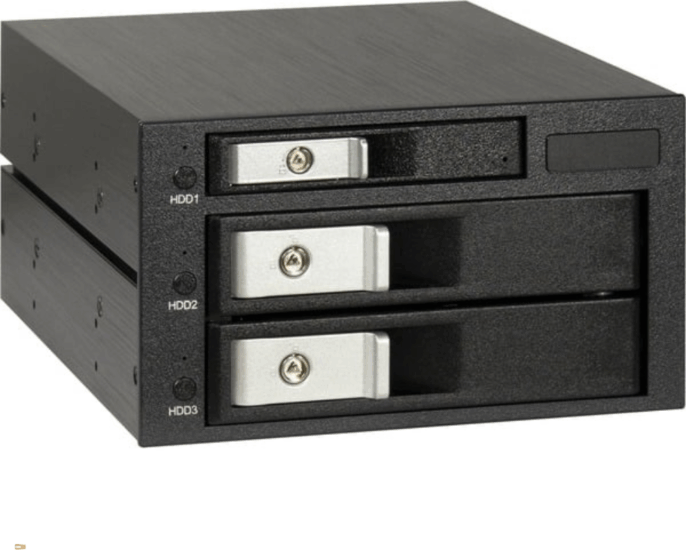 Inter-Tech ST-3525 2x 3,5" + 1x 2,5" SATA Külső HDD ház - Fekete Inter-Tech ST-3525 2x 3,5" + 1x 2,5" SATA Külső HDD ház - Fekete