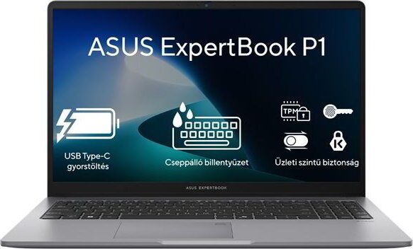 Asus Expertbook P1 P1403CVA-S63329 Laptop Szürke (14" / Intel Core 3-100U / 16GB / 512GB SSD) Asus Expertbook P1 P1403CVA-S63329 Laptop Szürke (14" / Intel Core 3-100U / 16GB / 512GB SSD)