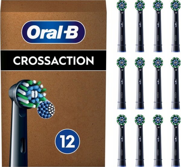 Braun Oral-B Pro CrossAction Elektromos fogkefe Pótfej - Fekete (12db) Braun Oral-B Pro CrossAction Elektromos fogkefe Pótfej - Fekete (12db)