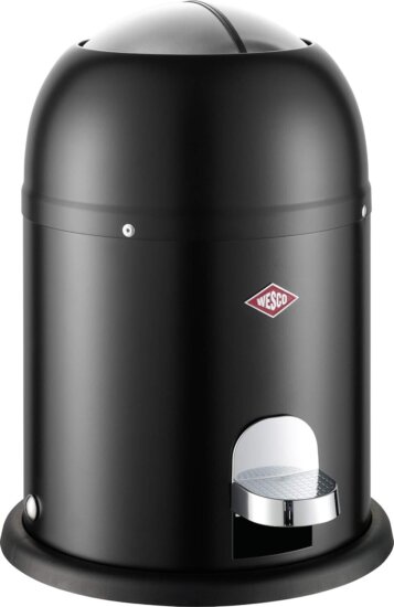 WESCO Mini Master 6 literes pedálos szemetes - Matt fekete