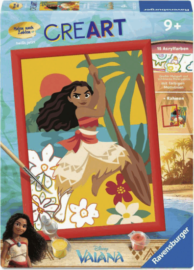 Ravensburger CreArt Festés számok szertint - Vaiana Kalandjai Ravensburger CreArt Festés számok szertint - Vaiana Kalandjai