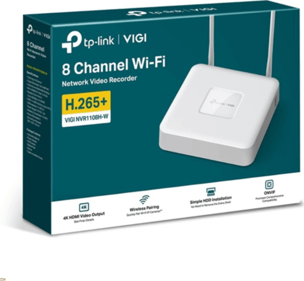TP-Link VIGI NVR1108H-W 8 csatornás Wireless Videó rögzítő