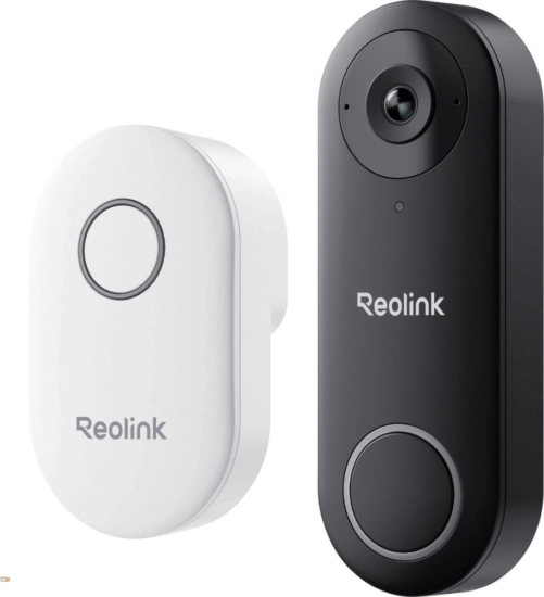 Reolink D340W Okos ajtócsengő kaputelefon kamerával - Fekete