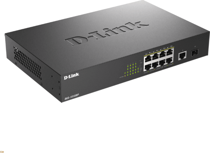 D-Link DGS-1010MP/E 10-port PoE+ Gigabit Asztali Switch D-Link DGS-1010MP/E 10-port PoE+ Gigabit Asztali Switch