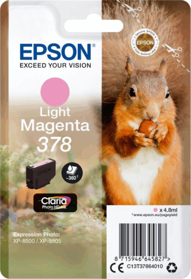 Epson 378 Light Eredeti Tintapatron 4.8ml - Magenta Epson 378 Light Eredeti Tintapatron 4.8ml - Magenta