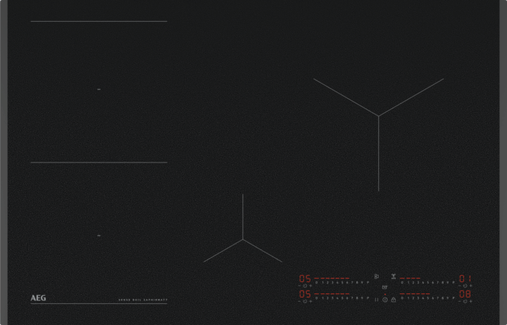 AEG TII84B10FZ Beépíthető 4 zónás Indukciós Főzőlap 7350 Watt - Fekete AEG TII84B10FZ Beépíthető 4 zónás Indukciós Főzőlap 7350 Watt - Fekete