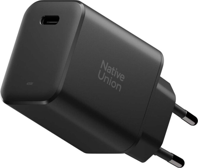 Native Union Fast GaN USB-C Hálózati Gyorstöltő Adapter 45W - Fekete