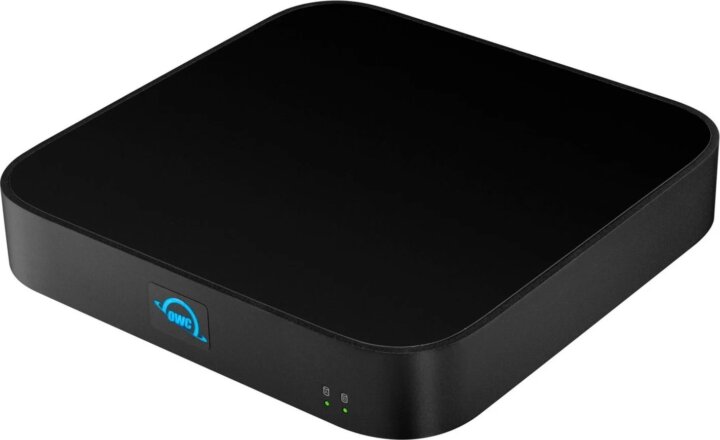 OWC miniStack STX 2,5" / 3,5" Thunderbolt 4 Külső HDD/SSD ház - Fekete/Ezüst