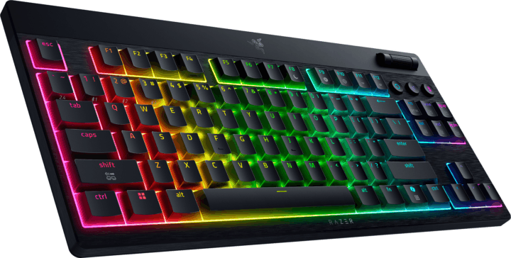 Razer BlackWidow V4 TKL HyperSpeed Bluetooth Gaming RGB Billentyűzet DE - Fekete