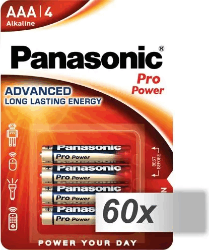 Panasonic Pro Power LR 03 Micro AAA Alkáli Ceruzaelem (240db /csomag)