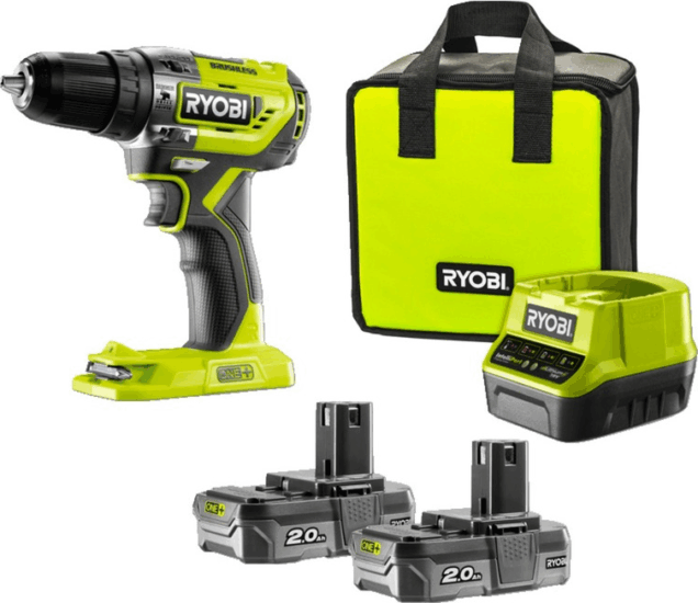 Ryobi ONE+ R18PD5-220S Akkus Ütvefúró-Csavarozó 18V + 2x 18V Akkumulátor + Töltő + Táska