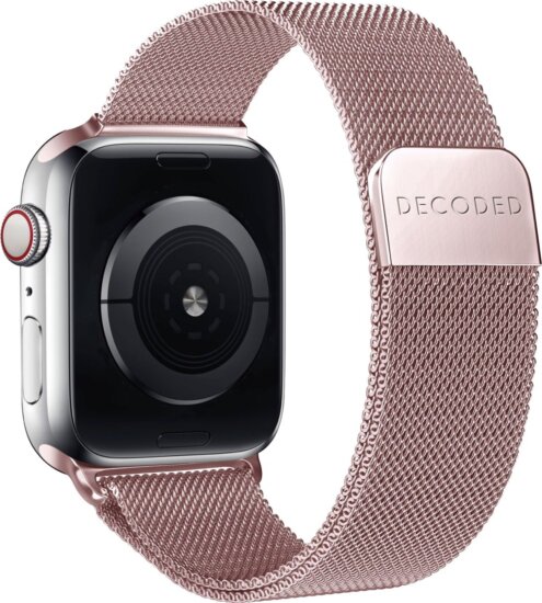 Decoded Traction Apple Watch Milánói Okosóra Szíj 44/45/46/49mm - Rózsaarany