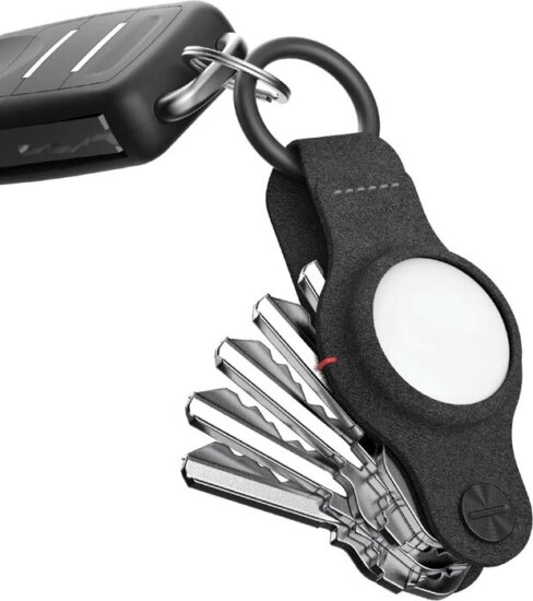 KeySmart Air Kulcstartó Apple AirTag Nyomkövető tokkal - Fekete KeySmart Air Kulcstartó Apple AirTag Nyomkövető tokkal - Fekete