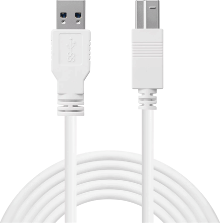 Sandberg 509-23 USB-A 3.0 Apa - USB-B Nyomtatókábel 1.8m - Fehér Sandberg 509-23 USB-A 3.0 Apa - USB-B Nyomtatókábel 1.8m - Fehér