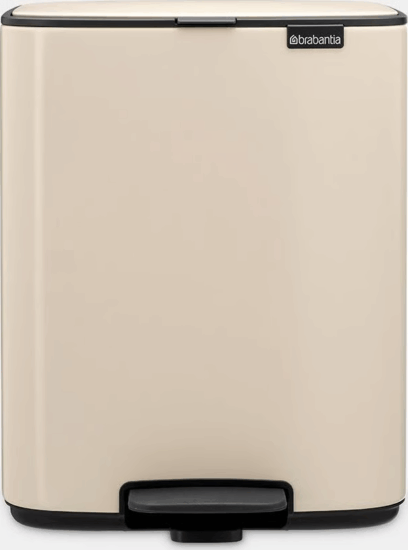 Brabantia Bo 12 literes fém pedálos szemetes - Bézs
