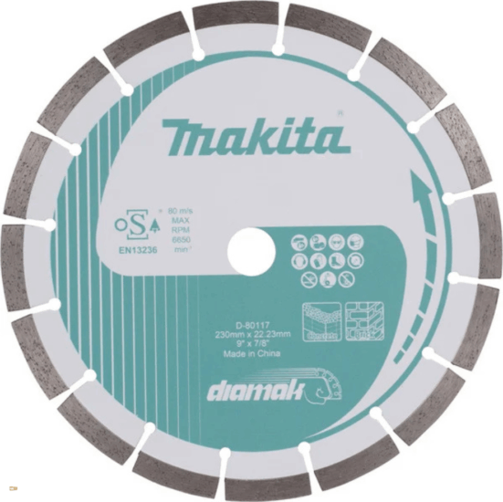 Makita DIAMACK D-80117 Gyémánt Vágókorong Ø230 x 22,23 x 2,4mm